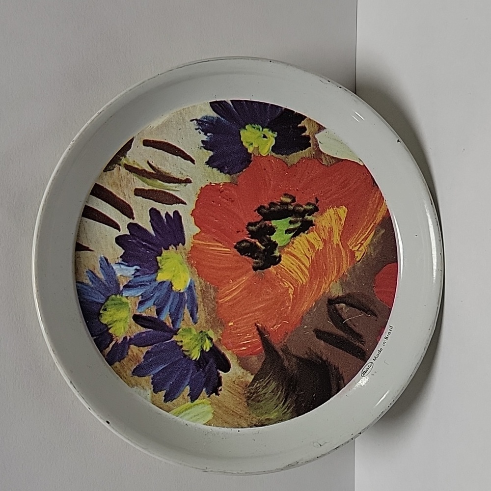 Metal Floral Dish